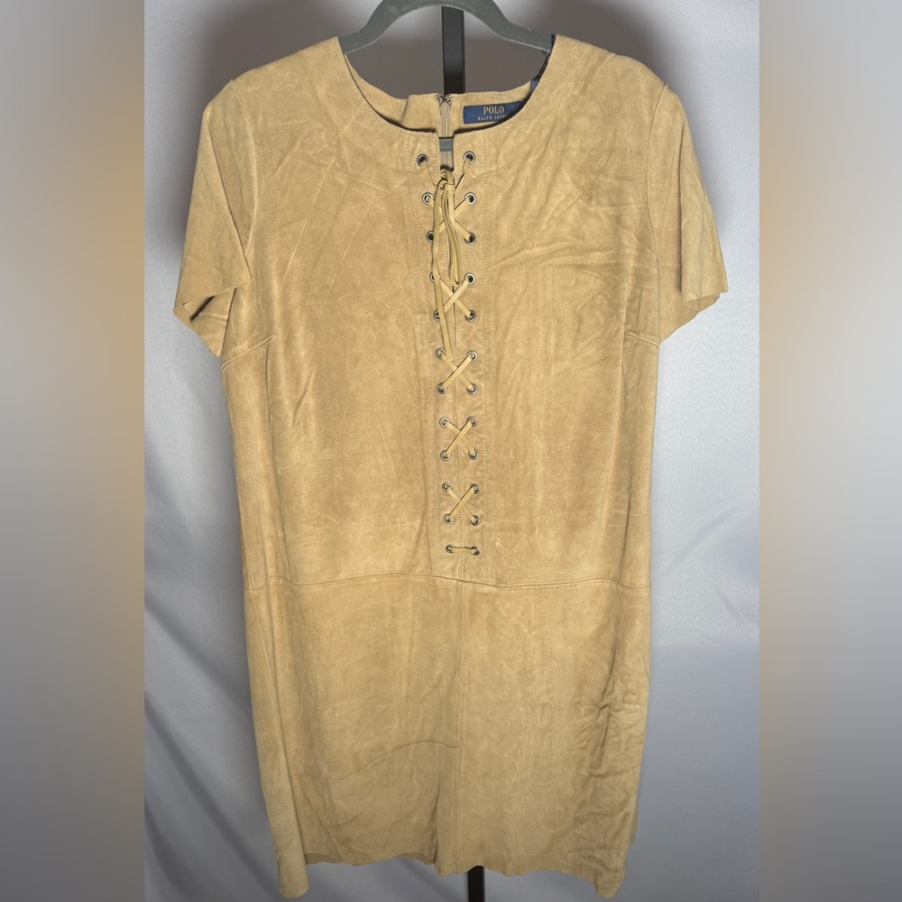 Ralph Lauren Tan Suede Dress